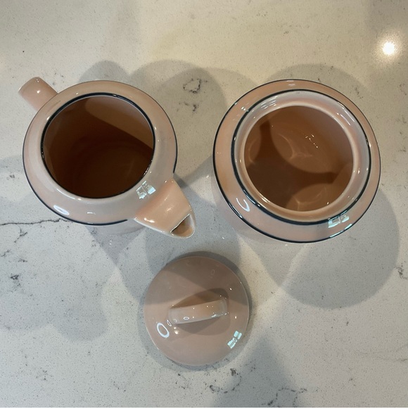 Studio Nova Neapolitan Opal Creamer & Sugar Set Japan Pale Pink & Blue Trim - Picture 4 of 11